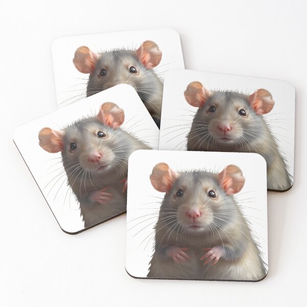 Item preview, Adorable Brown Rat Character Sticker designed and sold by Teewave-Ashish.