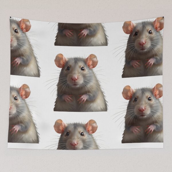Item preview, Adorable Brown Rat Character Sticker designed and sold by Teewave-Ashish.