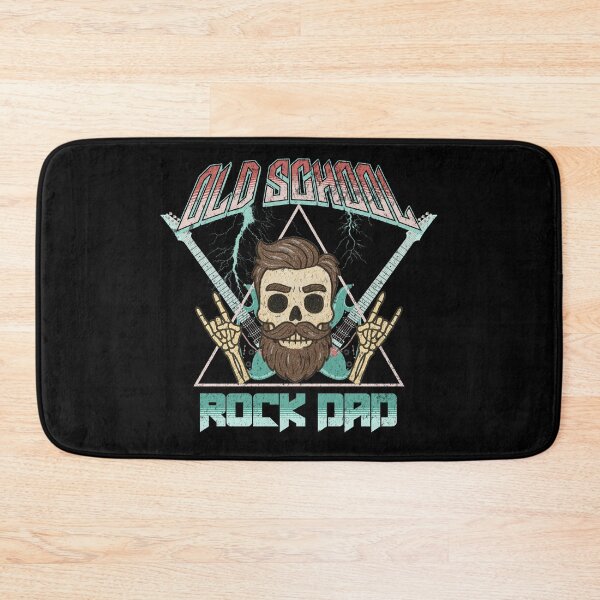 Item preview, Old School Rock Dad — Vintage Hand-Drawn Skull & Guitars designed and sold by Nacho Average Designs.