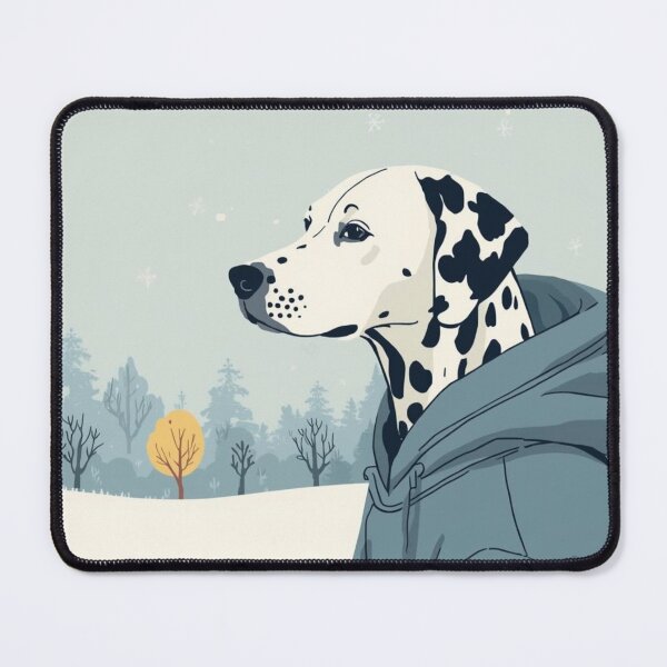 Item preview, Dalmatian in Hoodie – Modern Winter Dog Illustration designed and sold by Soft art for slow days.