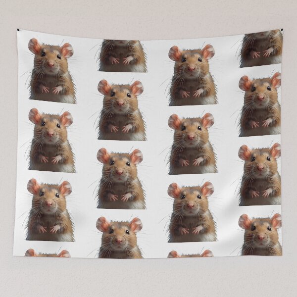 Item preview, Cute Brown Rat Cartoon Sticker designed and sold by Teewave-Ashish.