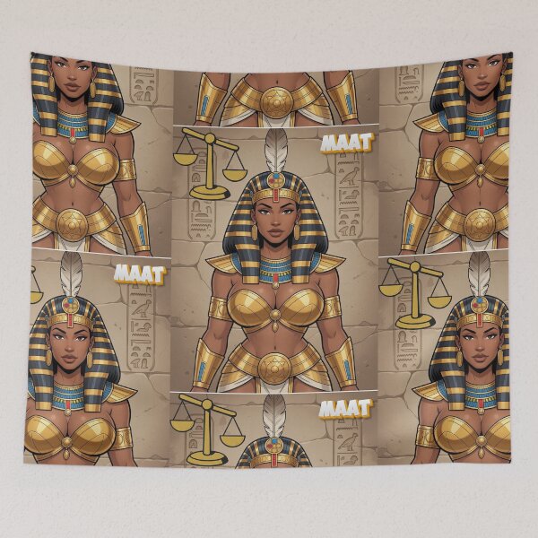 Item preview, Ma’at – Ancient Egyptian Goddess of Truth, Balance & Cosmic Order | Kemetic Spiritual Awakening  designed and sold by BlackStarsCreations.