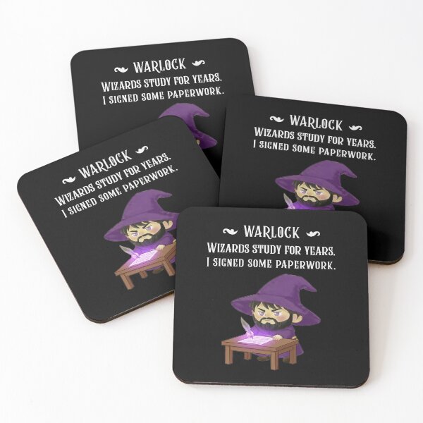 Item preview, Warlock - Wizards Study For Years. I Signed Some Paperwork. Pact Patron designed and sold by Sword In The Sand.