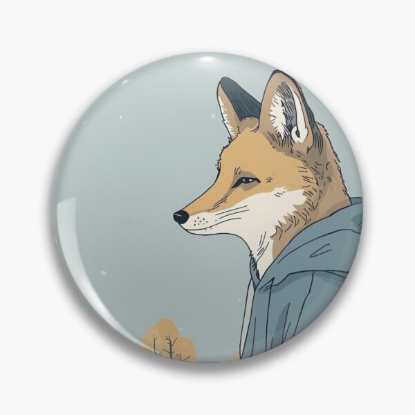 Item preview, Fox in Hoodie – Calm Winter Animal Illustration designed and sold by Soft art for slow days.
