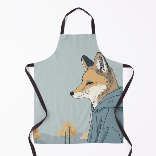 Item preview, Fox in Hoodie – Calm Winter Animal Illustration designed and sold by Soft art for slow days.
