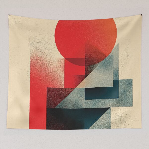Item preview, Abstract Geometric Print Modern Minimalist Wall Decor designed and sold by PhantomPaper.
