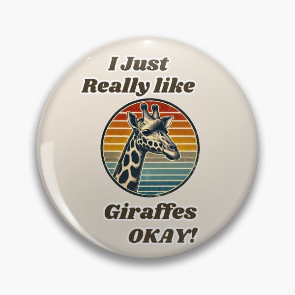 Item preview, I Just Really Like Giraffes OKAY Funny retro Giraffe Lover Gift designed and sold by TheScruffyGoose.