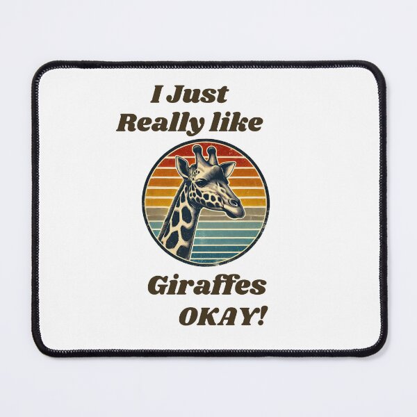 Item preview, I Just Really Like Giraffes OKAY Funny retro Giraffe Lover Gift designed and sold by TheScruffyGoose.