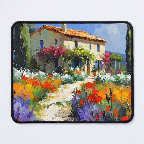 Item preview, Vintage Southwest Hacienda With Colorful Garden Digital Art designed and sold by DEC02.