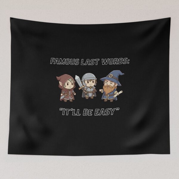 Item preview, Famous Last Words: It'll Be Easy designed and sold by Sword In The Sand.