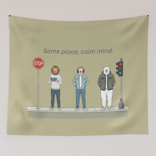 Item preview, Same Place, Calm Mind | Urban Stillness designed and sold by Soft art for slow days.