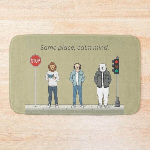 Item preview, Same Place, Calm Mind | Urban Stillness designed and sold by Soft art for slow days.