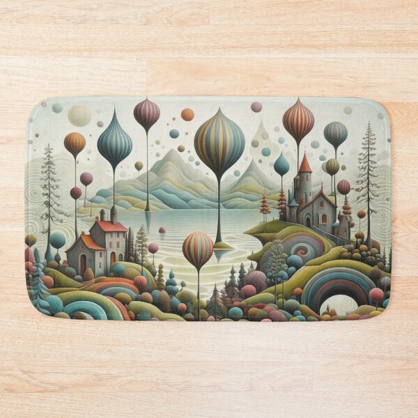 Item preview, Whimsical Reflections in a Colorful Landscape designed and sold by Beyond The Canvas.