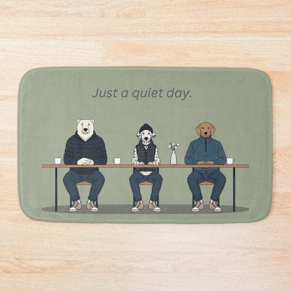 Item preview, Just a Quiet Day | Cozy Animal Companions designed and sold by Soft art for slow days.