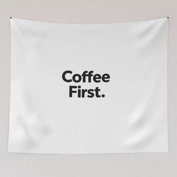 Item preview, Coffee First – Minimalist Coffee Lover Typography Design designed and sold by tplinkstudio.