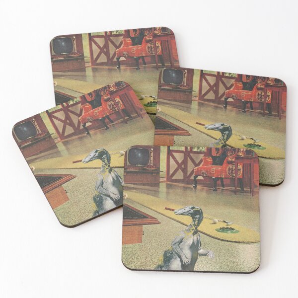 Item preview, A Distinguished Guest - Mini Putt Living Room Party - Prehistoric Kitsch designed and sold by The Sticker Bureau.