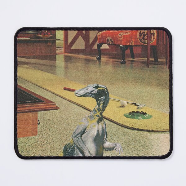 Item preview, A Distinguished Guest - Mini Putt Living Room Party - Prehistoric Kitsch designed and sold by The Sticker Bureau.