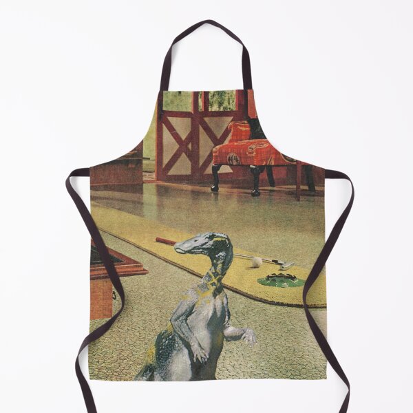 Item preview, A Distinguished Guest - Mini Putt Living Room Party - Prehistoric Kitsch designed and sold by The Sticker Bureau.