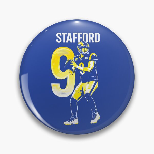 Item preview, Matthew Stafford Los Angeles #9 Football Art designed and sold by TheArtOfCar.