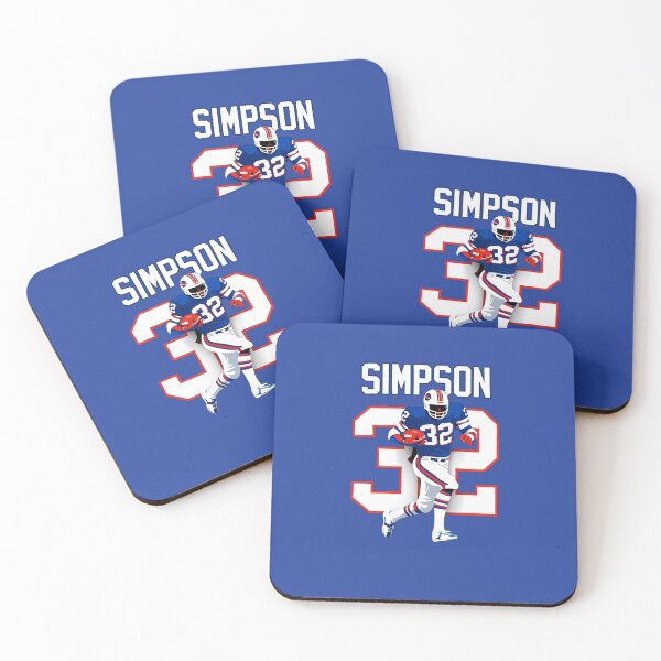 Item preview, O.J. Simpson Buffalo #32 Retro Football Art designed and sold by TheArtOfCar.