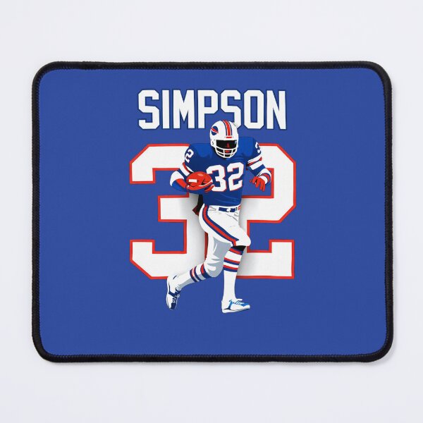 Item preview, O.J. Simpson Buffalo #32 Retro Football Art designed and sold by TheArtOfCar.