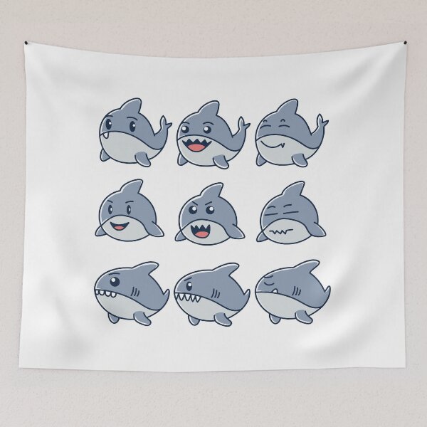 Item preview, Cute Cartoon Shark 2 designed and sold by mcraft studio.