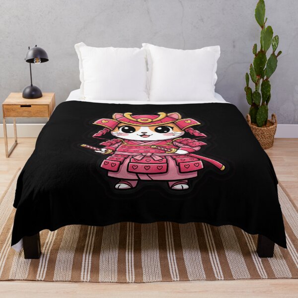 Item preview, Cute Samurai Cat Valentine Chibi Japanese Anime Art designed and sold by Dear-Blue.