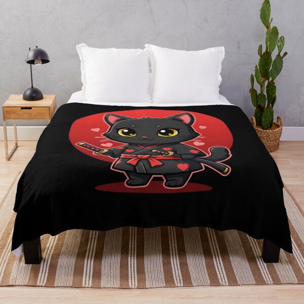 Item preview, Cute Samurai Cat Valentine Japanese Kawaii designed and sold by Dear-Blue.