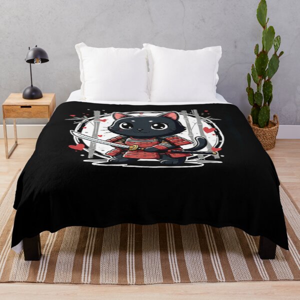 Item preview, Cute Samurai Cat Valentine Japanese Warrior Anime designed and sold by Dear-Blue.