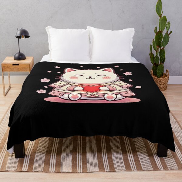 Item preview, Cute Samurai Cat Valentine Love Japanese designed and sold by Dear-Blue.