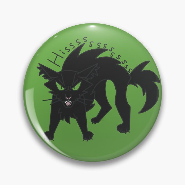 Item preview, Hiss Kitty Hissy Fit Black Cat designed and sold by pinkpawsdraws.