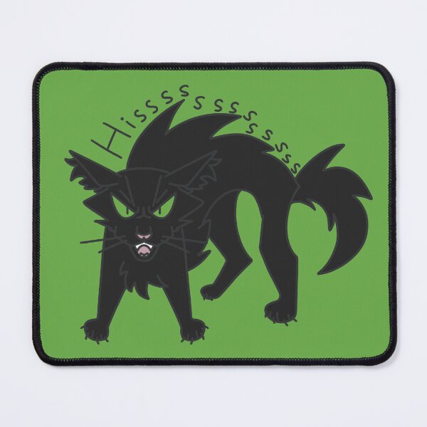Item preview, Hiss Kitty Hissy Fit Black Cat designed and sold by pinkpawsdraws.