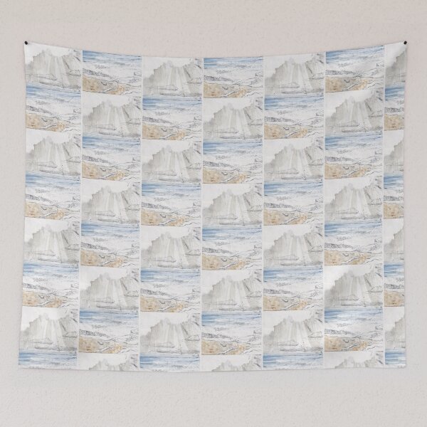 Item preview, Sea View ( West Looe, Cornwall) designed and sold by ChloeBirnie.