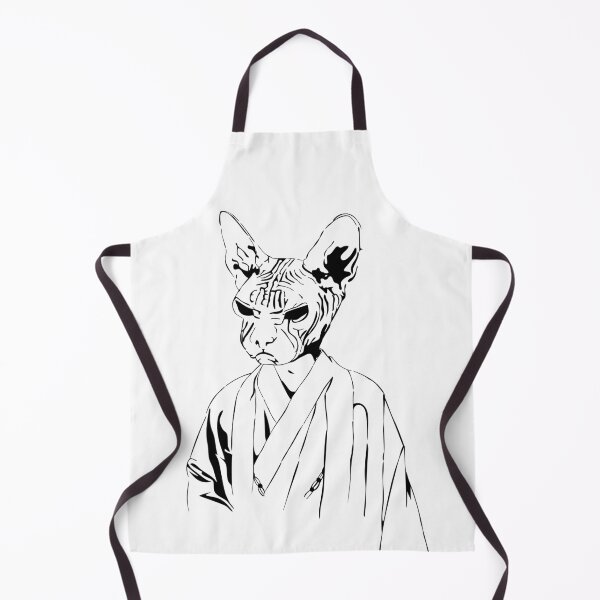 Item preview, Sphinx Cat in Kimono – Japanese Ink Style Art designed and sold by ELmestka.