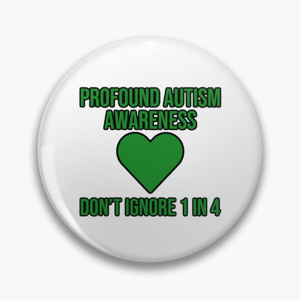 Item preview, Profound autism awareness 1 in 4 heart designed and sold by shaybosh.