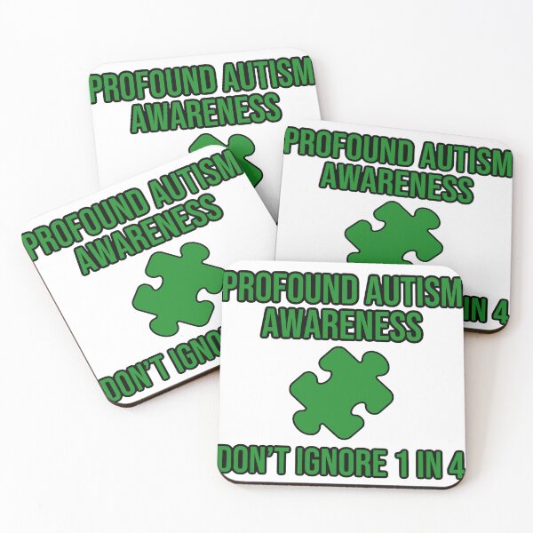 Item preview, Copy of Profound autism awareness 1 in 4 puzzle piece  designed and sold by shaybosh.