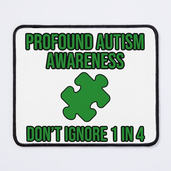 Item preview, Copy of Profound autism awareness 1 in 4 puzzle piece  designed and sold by shaybosh.
