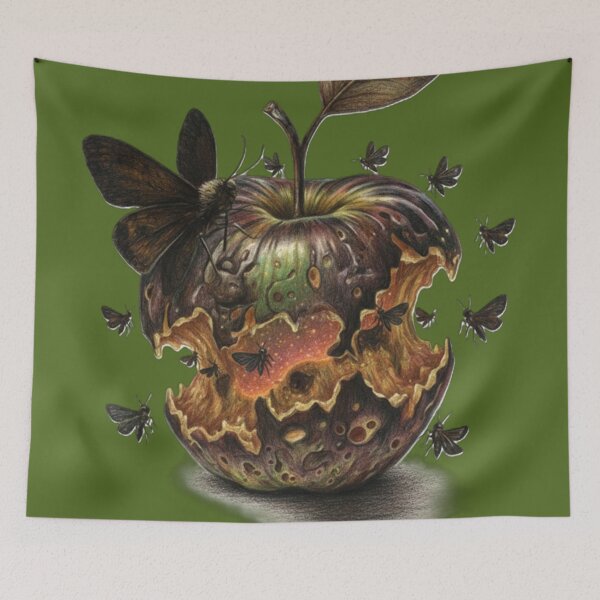 Item preview, Moth-Eaten Apple designed and sold by Ecosetereos.