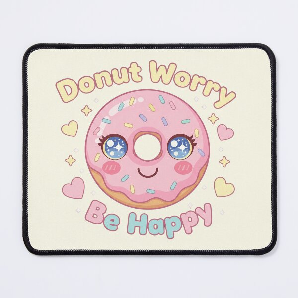 Item preview, Donut Worry Be Happy Cute Kawaii Donut Gift designed and sold by DreamsMRC.