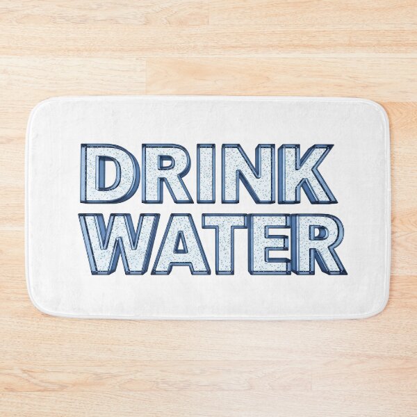 Item preview, Drink water – Minimalist Liquid Typography sign designed and sold by stereonut.
