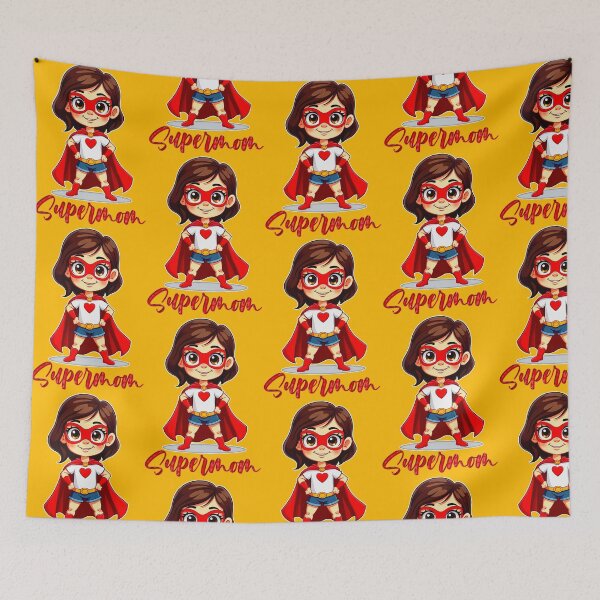 Item preview, Supermom – Cute Mother Superhero Design designed and sold by Topoartispp.