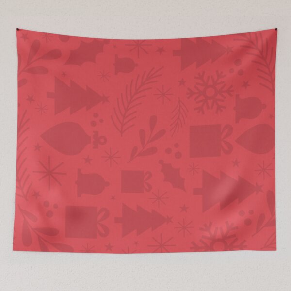 Item preview, Red Christmas Holiday Pattern - Festive Winter Celebration designed and sold by DesignsVault.