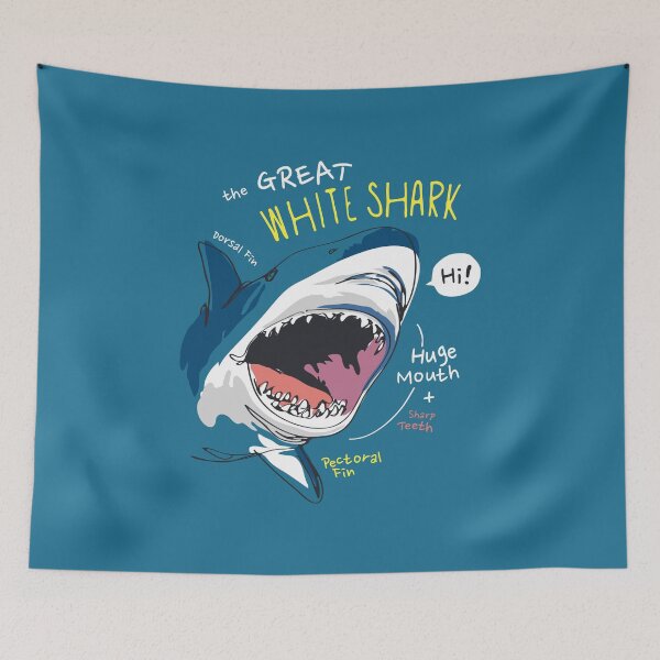 Item preview, Cute Cartoon Shark 7 designed and sold by mcraft studio.
