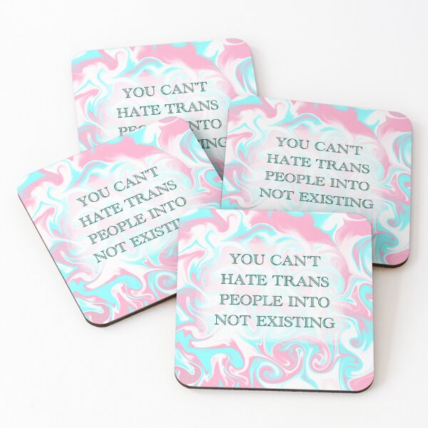 Item preview, You Can't Hate Trans People Into Not Existing (trans pride merch) designed and sold by artist-wanna-be.