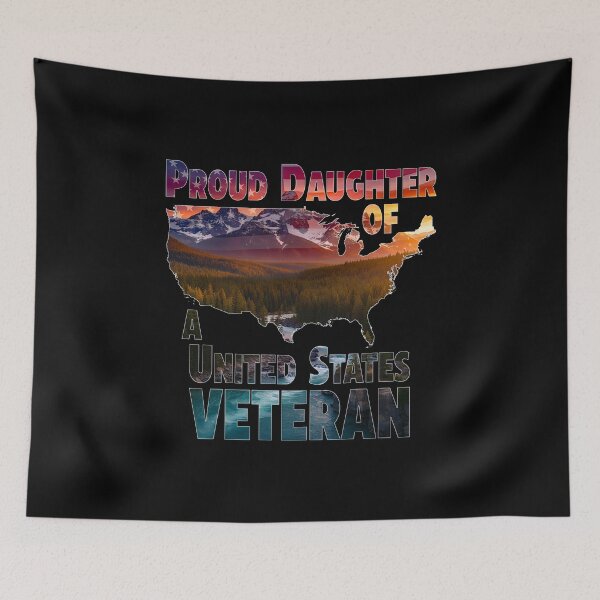 Item preview, Proud Daughter of a United States Veteran Patriotic American Flag Design designed and sold by JamesLimborg.