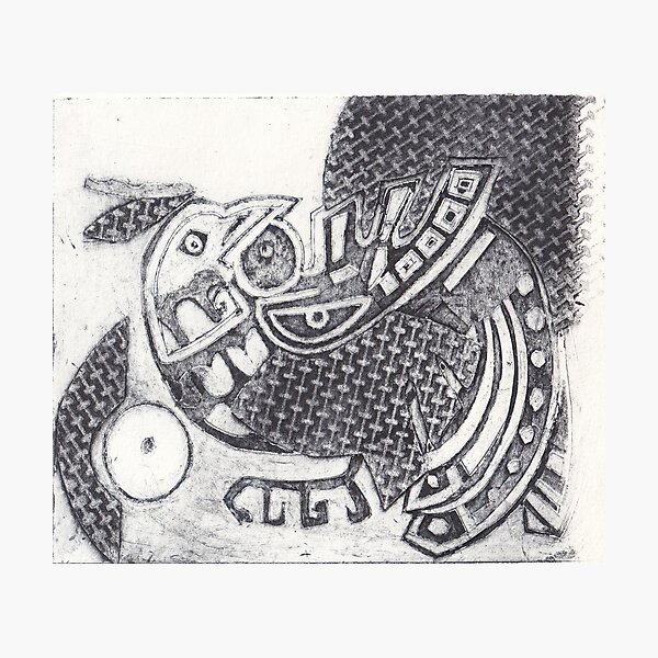 Item preview, Rooster Collagraph  designed and sold by ChloeBirnie.