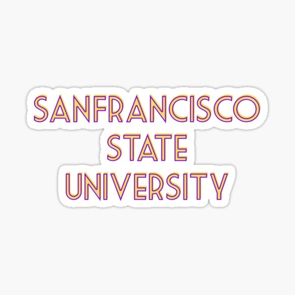 San Francisco State University Logo Car Decal