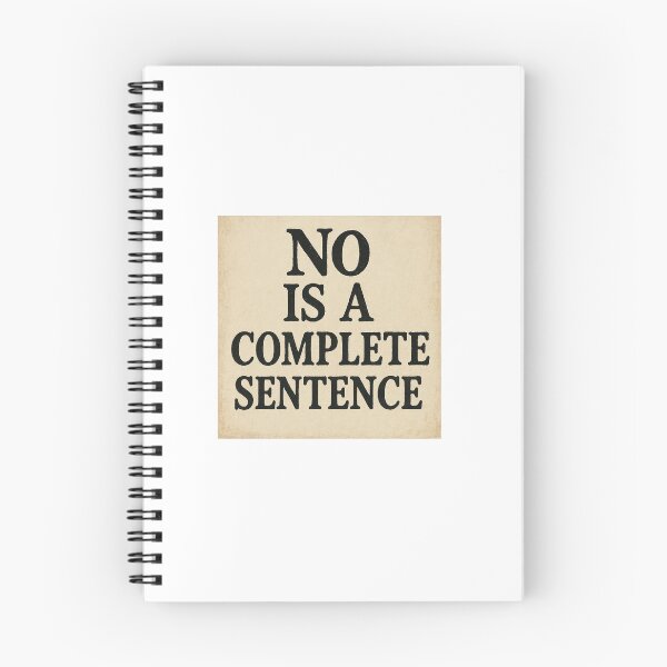 Item preview, No is a complete sentence designed and sold by Tshirtvirgo.