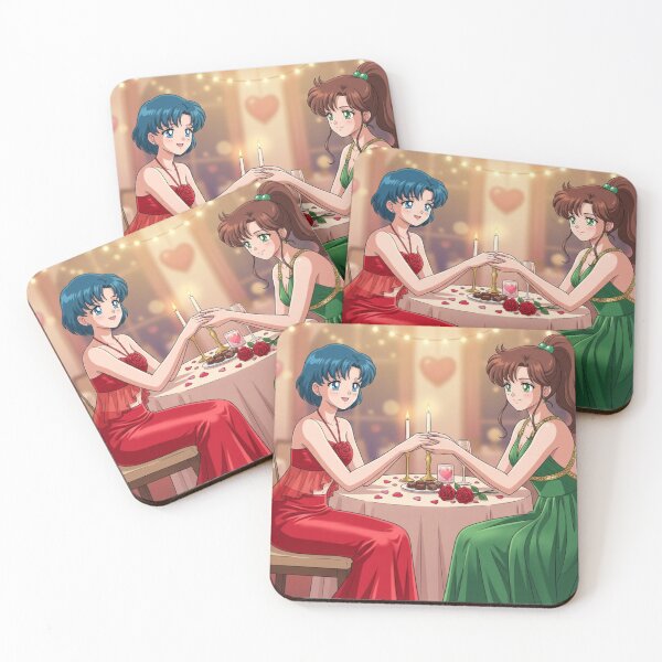 Item preview, Ami and Makoto on Valentine's Day designed and sold by Solace Sparkles.
