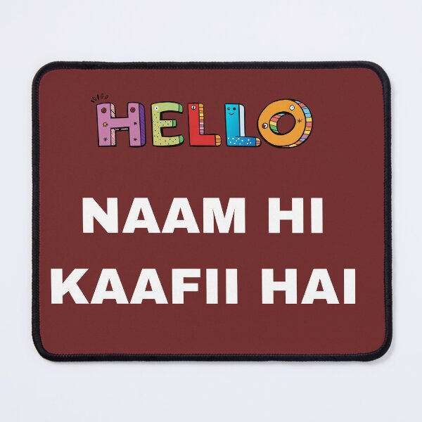 Item preview, Naam Hi Kaafi Hai – Minimal Attitude Hindi T-Shirt | Premium Cotton designed and sold by Easy Buy Store By Sanjay.